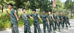 安徽軍事夏令營全面的改變中小學(xué)生的惰性