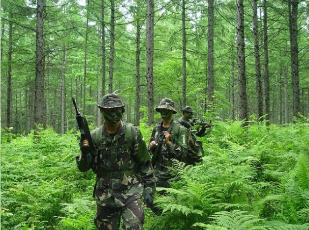 特種兵留念合影