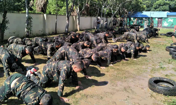 火爆的軍事夏令營(yíng)