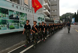 舉著旗子前進(jìn)