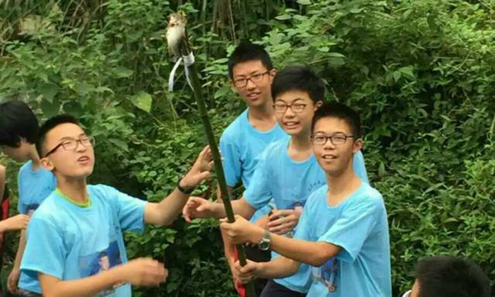 野外生存抓到魚(yú)啦