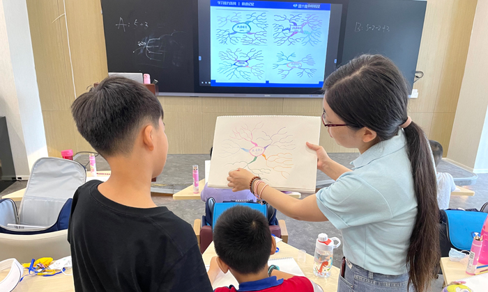 針對學生的思維導圖提出問題