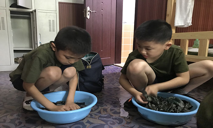 自己學著洗衣服