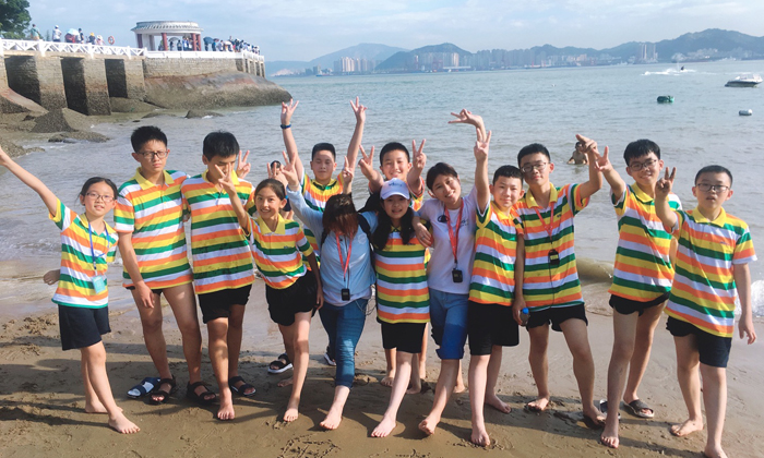 海邊合照