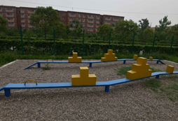 西安軍事夏令營營地的一角